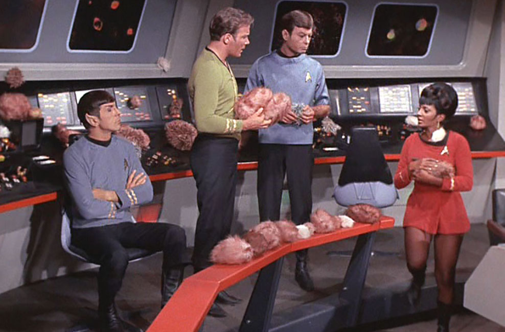 The trouble with tribbles - The Star Trek team inspects... hairy balls?